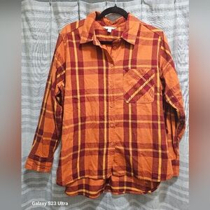 Time & Tru Fall Flannel Size L